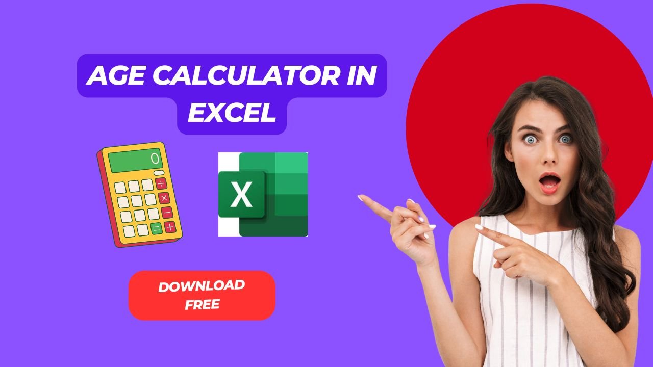 Age Calculator In Excel 1 Age Calculator In Excel