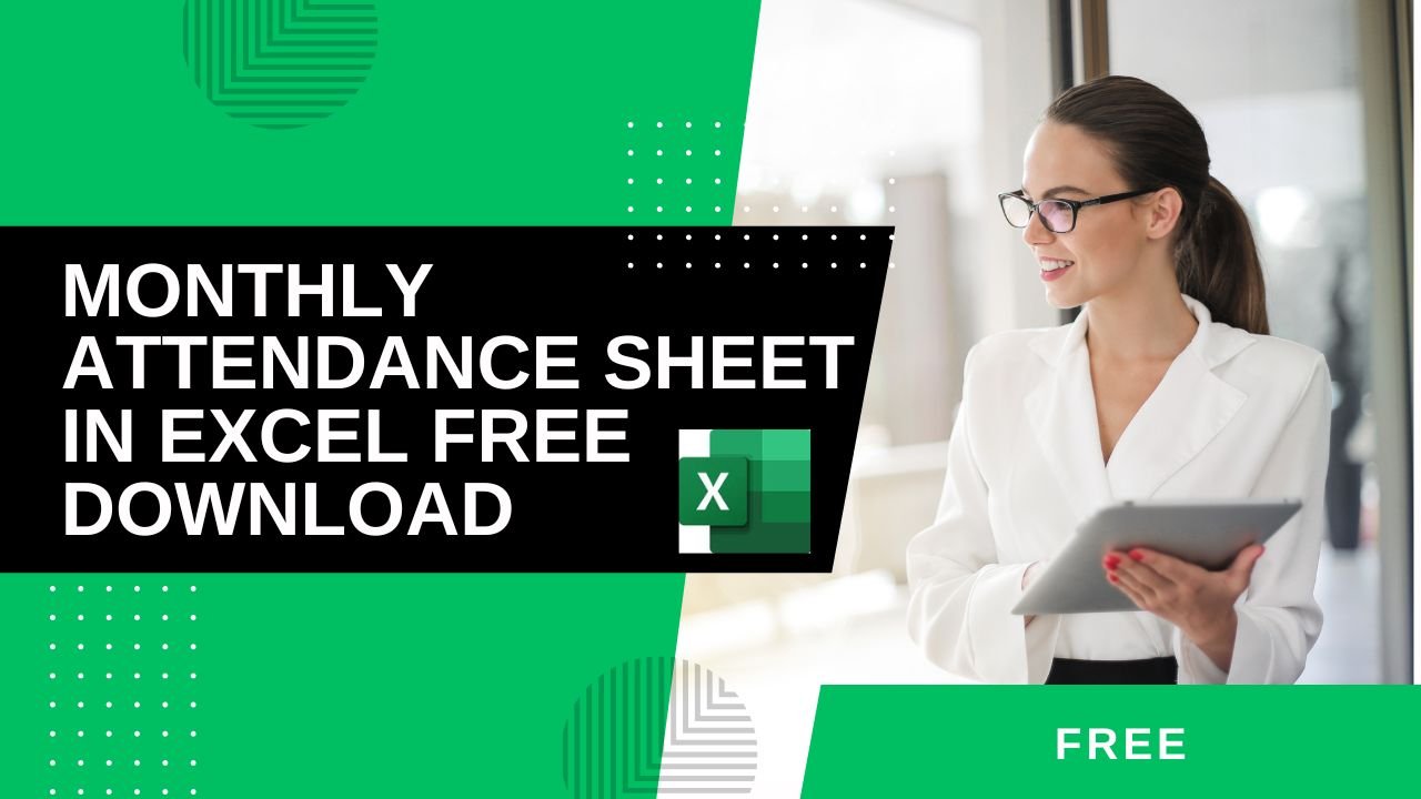 Monthly Attendance Sheet in Excel Free Download 1 Monthly Attendance Sheet in Excel Free Download