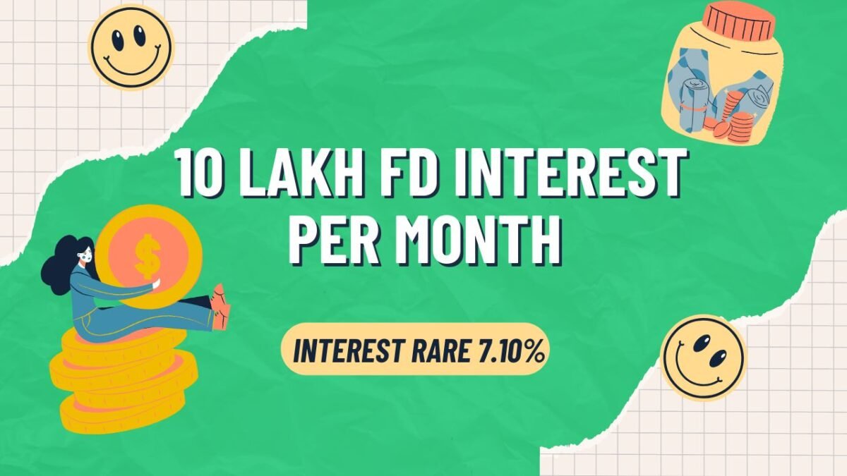 10 Lakh FD Interest Per Month