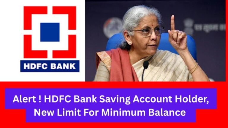 HDFC Bank Saving Account Holder