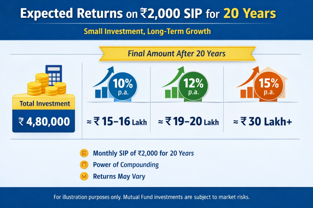 ₹ 2000 SIP for 20 Years